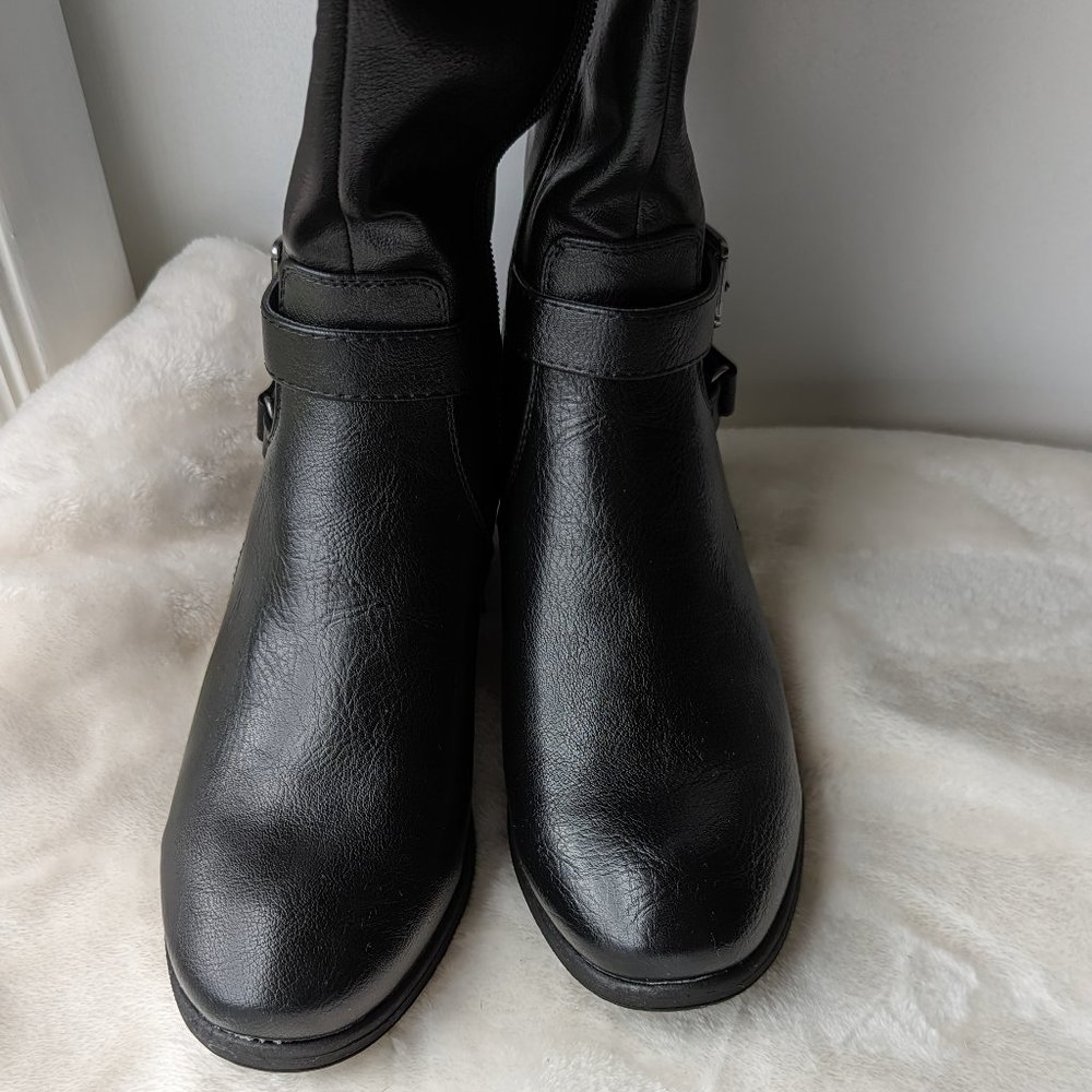 Croft & Barrow Knee High Boots Black Size 11 - Picture 2 of 12